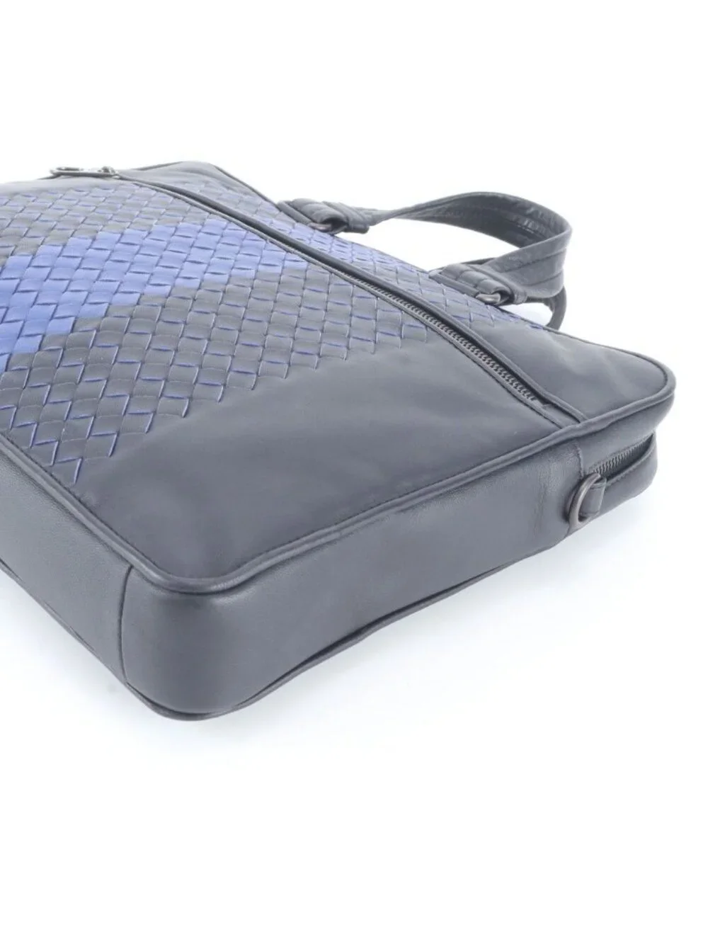 Bottega Veneta Intrecciato Leather Business Briefcase Black